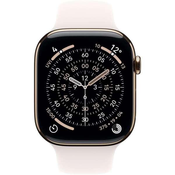 Apple Watch S11 Cellular 46mm Gold Titanium Case with Light Blush Sport Band M/L Apple Watch S11 Cellular 46mm Gold Titanium Case with Light Blush Sport Band M/L