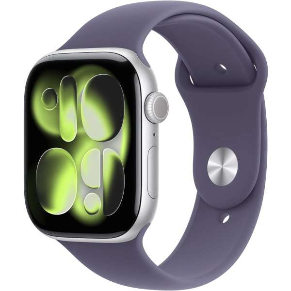 Apple Watch S11 GPS 42mm Silver Aluminium Case with Purple Fog Sport Band M/L Apple Watch S11 GPS 42mm Silver Aluminium Case with Purple Fog Sport Band M/L