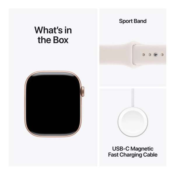 Apple Watch S11 GPS 46mm Rose Gold Aluminium Case with Light Blush Sport Band S/M Apple Watch S11 GPS 46mm Rose Gold Aluminium Case with Light Blush Sport Band S/M