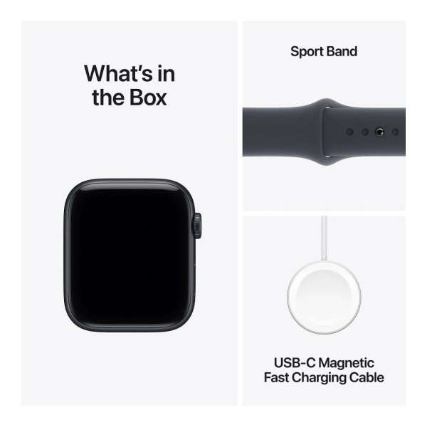 Apple Watch SE3 (2025) GPS 44mm Midnight Aluminium Case with Midnight Sport Band M/L