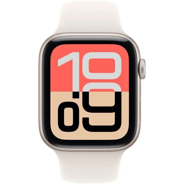 Apple Watch SE3 (2025) GPS 44mm Starlight Aluminium Case with Starlight Sport Band M/L Apple Watch SE3 (2025) GPS 44mm Starlight Aluminium Case with Starlight Sport Band M/L