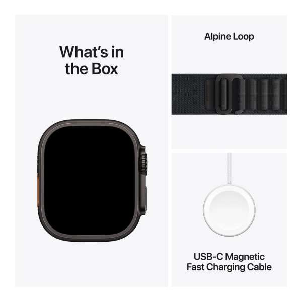 Apple Watch Ultra 3 Cellular 49mm Black Titanium Case with Black Alpine Loop Large Apple Watch Ultra 3 Cellular 49mm Black Titanium Case with Black Alpine Loop Large