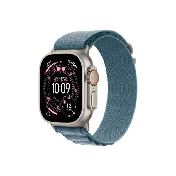 Apple Watch Ultra 3 Cellular 49mm Natural Titanium Case with Light Blue Alpine Loop Medium Apple Watch Ultra 3 Cellular 49mm Natural Titanium Case with Light Blue Alpine Loop Medium