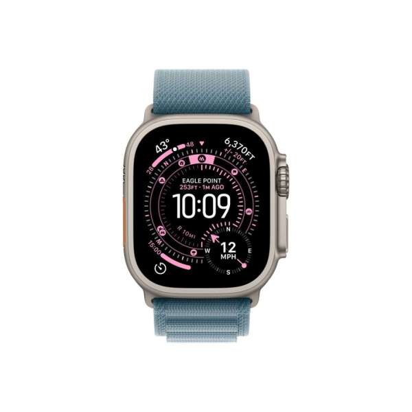 Apple Watch Ultra 3 Cellular 49mm Natural Titanium Case with Light Blue Alpine Loop Medium Apple Watch Ultra 3 Cellular 49mm Natural Titanium Case with Light Blue Alpine Loop Medium