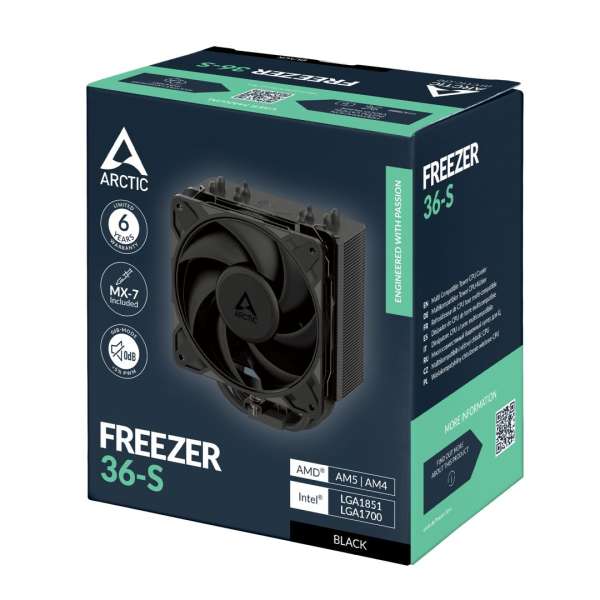 Arctic Freezer 36-S Black