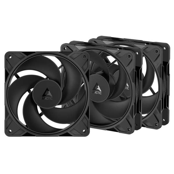 Arctic P12 Pro Reverse Black (3 pack)