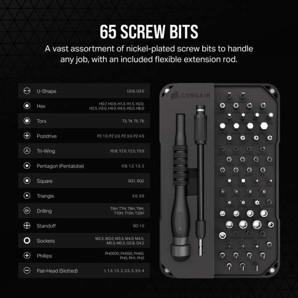 Corsair PC Diy Precision Toolkit Black