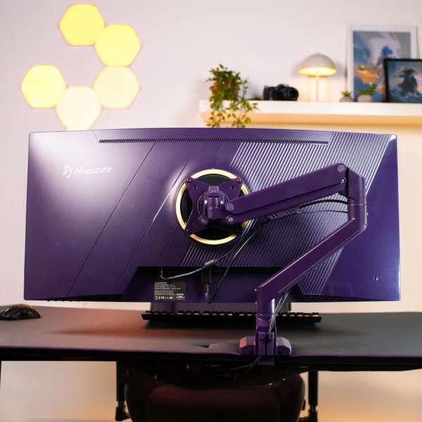 Arozzi Alzare Neo Single Gas Spring Monitor Arm Purple