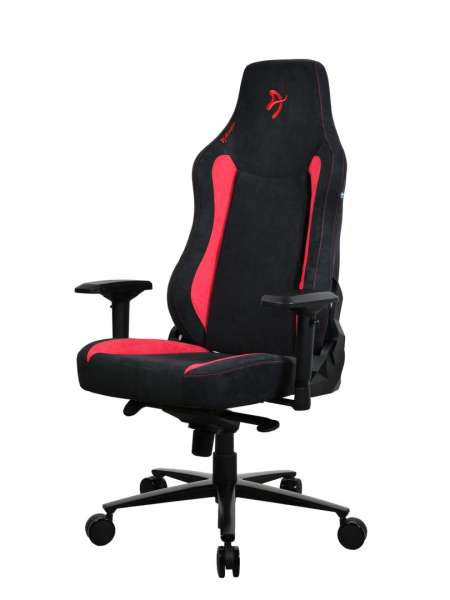 Arozzi Vernazza Supersoft Fabric Gaming Chair Black/Red