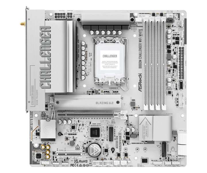 ASRock B860M CHALLENGER WIFI WHITE