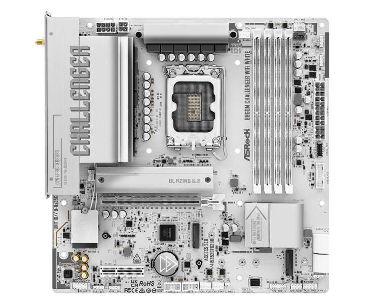 ASRock B860M CHALLENGER WIFI WHITE