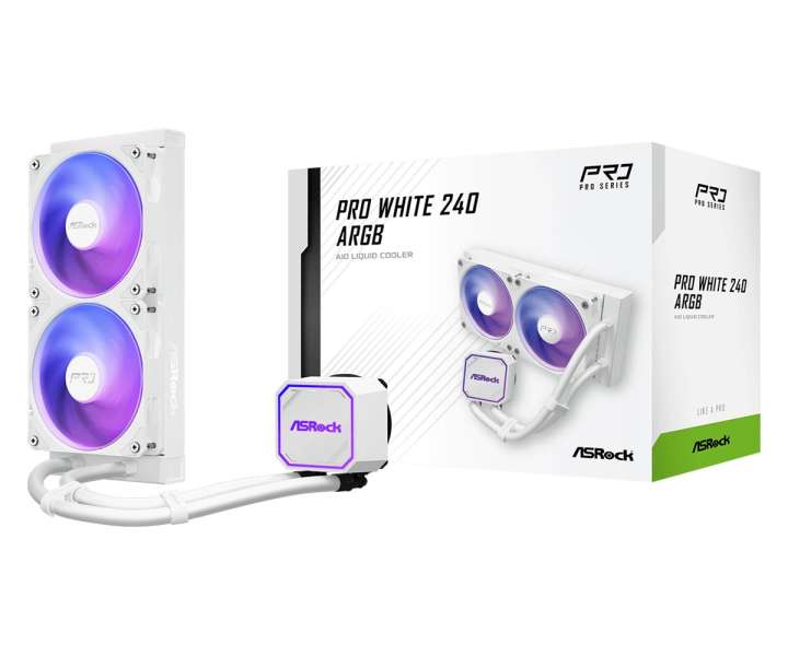 ASRock Pro White 240 ARGB CPU Cooler