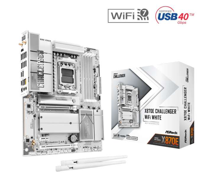 ASRock X870E CHALLENGER WIFI WHITE