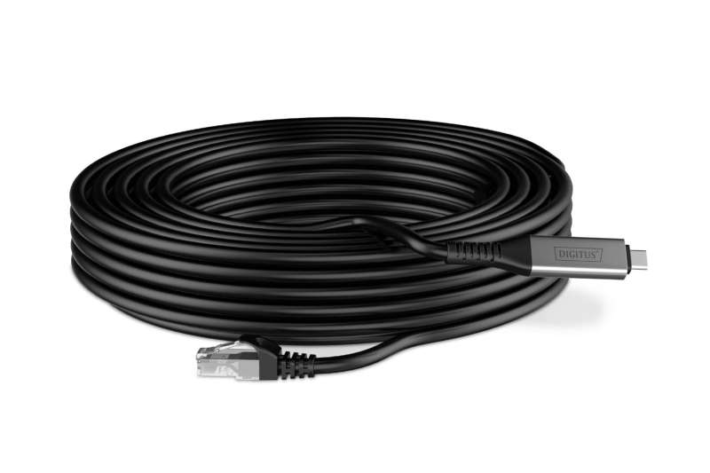 Assmann USB-C 3.2 Gen1 - RJ45 CAT6A S/FTP Ethernet cable 1Gbit/s, 3m Black