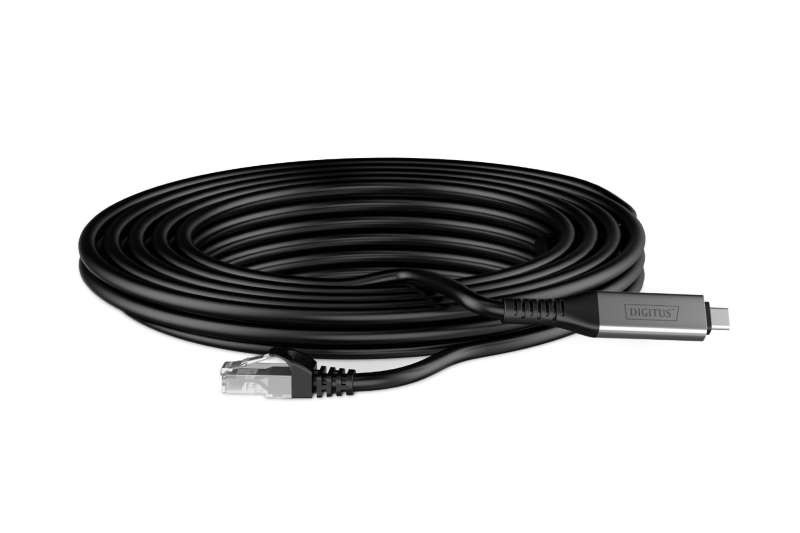 Assmann USB-C 3.2 Gen1 - RJ45 CAT6A S/FTP Ethernet cable 1Gbit/s, 2m Black