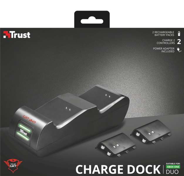 Trust GXT 247 Duo Charging Dock suitable for Xbox One