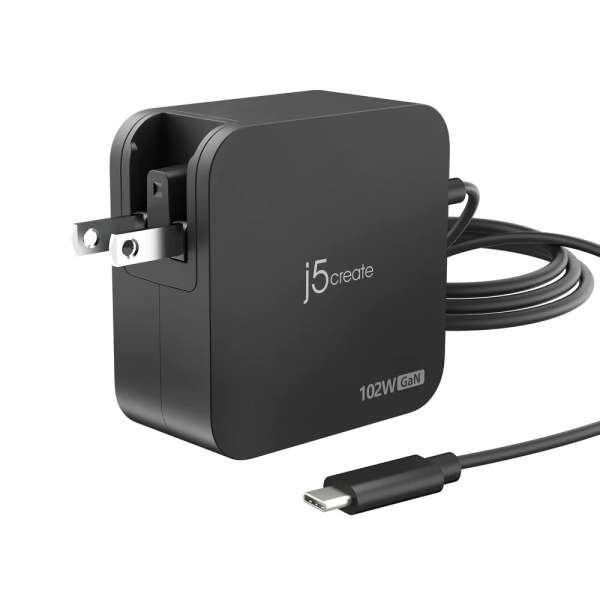 j5create JUP25102V 5-20V / 5A 102W Type-C univerzális hálózati notebook töltő