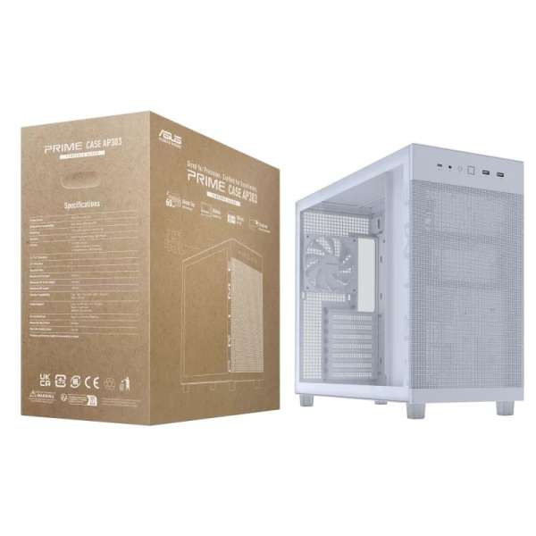 Asus Prime AP303 Tempered Glass White
