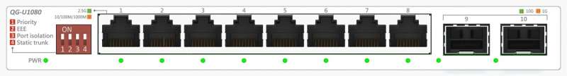 Asus QG-U1080 8-Port Switch