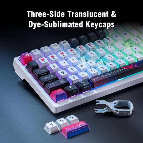 Asus ROG Azoth Extreme Wireless Bluetooth Gaming keyboard White US
