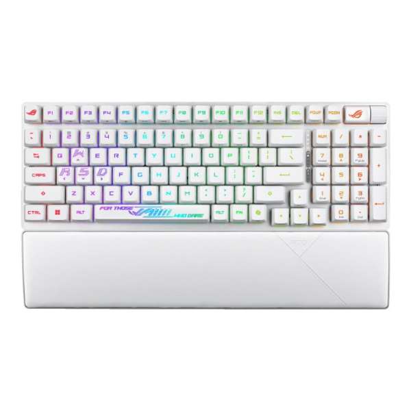 Asus ROG Strix Scope II 96 RX Gaming Wireless Keyboard White UK