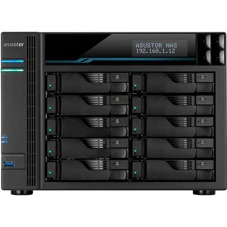 Asustor NAS AS6510T (8GB) (10xHDD + M.2 SSD)