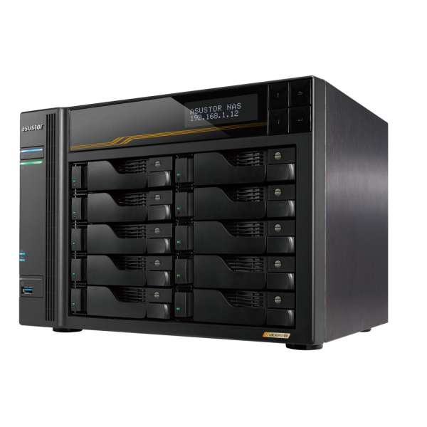 Asustor NAS AS6810T (16GB) (10xHDD + 4xM.2 SSD)