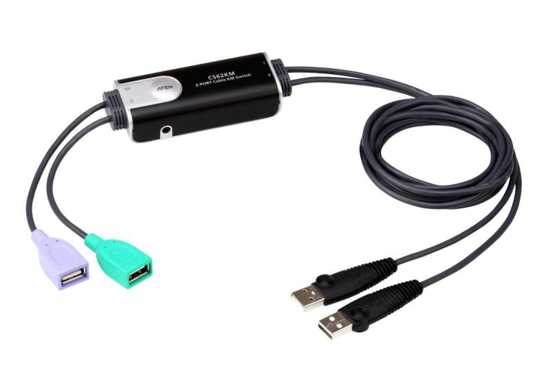 ATEN CS62KM 2-Port USB Boundless Cable KM Switch