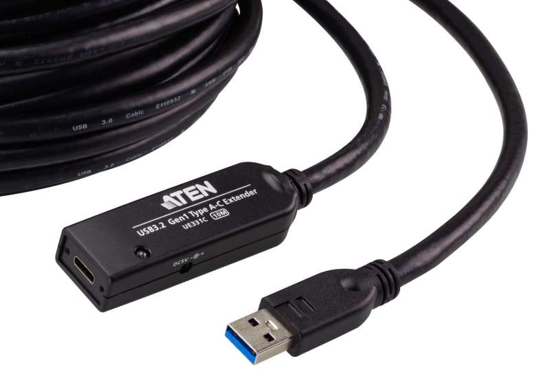 ATEN UE331C 10m USB 3.2 Gen1 Extender Cable Black