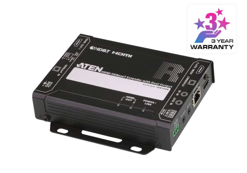 ATEN VE814AR HDMI HDBaseT Receiver with Dual Output (4K@100m) (HDBaseT Class A)
