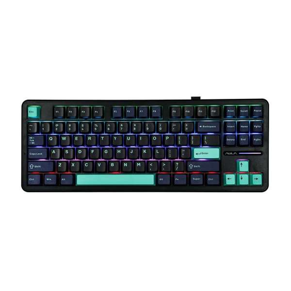Aula F87 Pro Gasket Gaming Wireless Bluetooth Mechanical Keyboard Black/Blue US