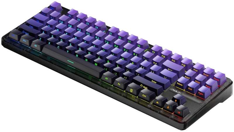 Aula F87 Pro Gasket Gaming Wireless Bluetooth Mechanical Keyboard Black/Purple US