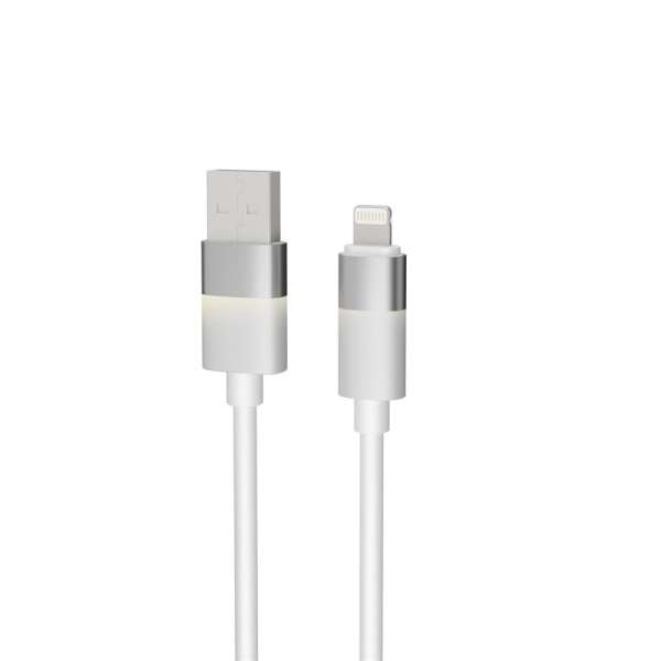 Avax CB310 GLOWY USB-A - Lightning cable 1m White