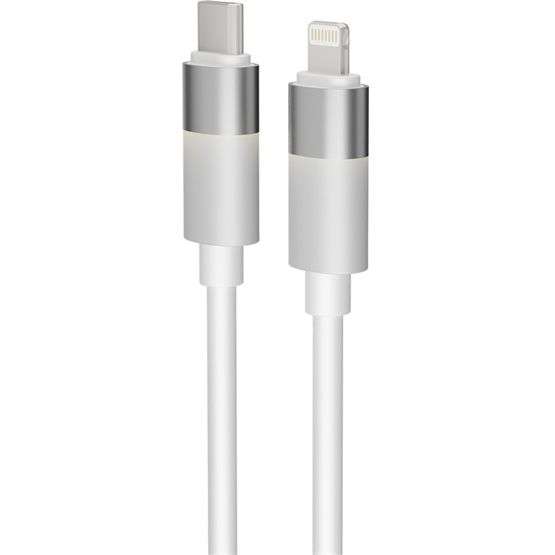 Avax CB314 GLOWY USB-C - Lightning cable 1m White