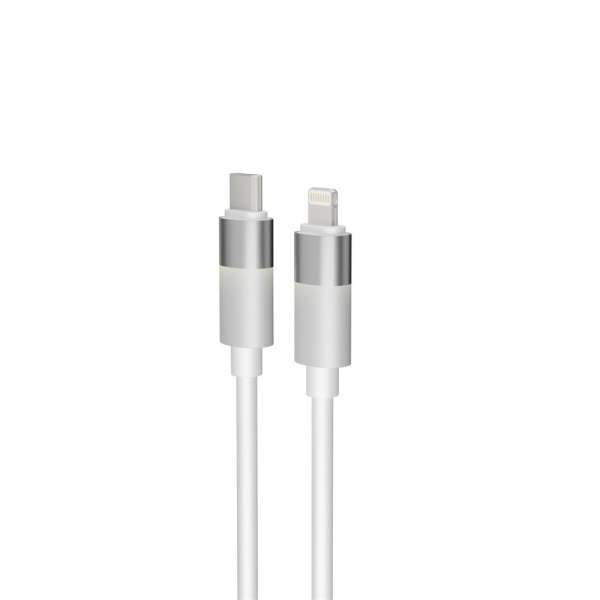 Avax CB315 GLOWY USB-C - Lightning cable 2m White