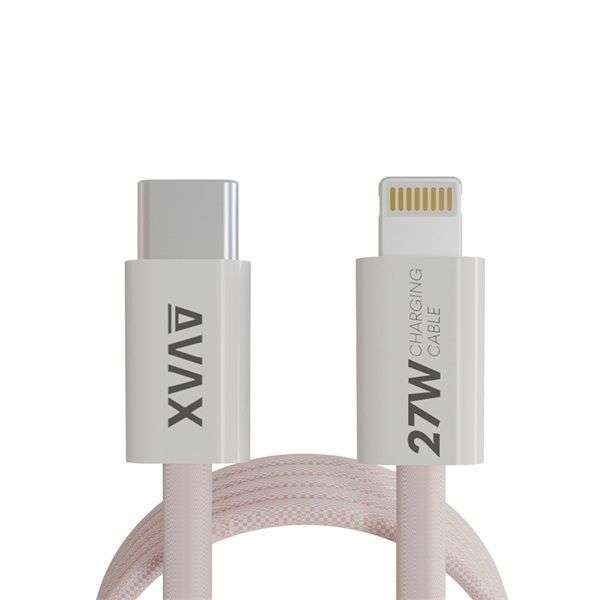 Avax CB611P MAGNETY 27W USB-C - Lightning Magnetic Charger 1m Pink