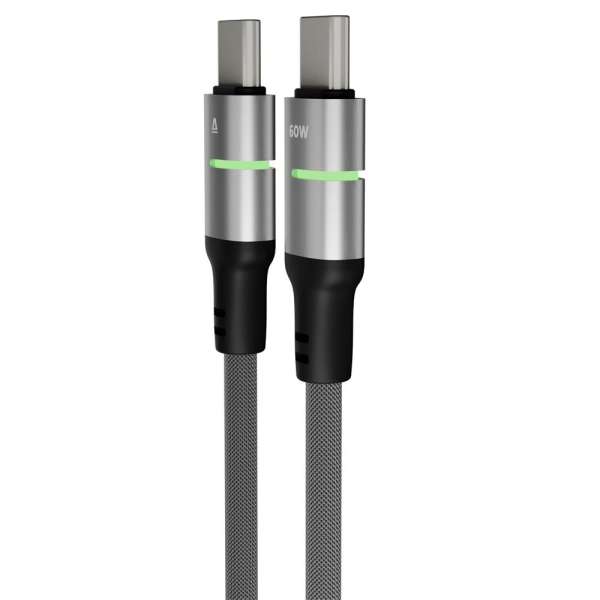 Avax CB633 STEELY LED USB-C 2m Black
