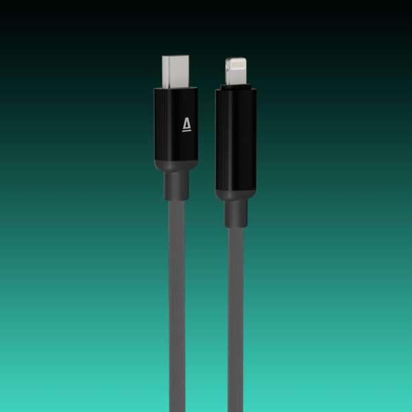 Avax CB650 Pulsey 27W USB-C to Lightning charger cable 0,5m Black