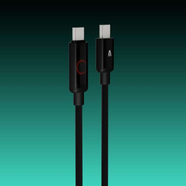 Avax CB653 Pulsey 60W USB-C charger cable 0,5m Black
