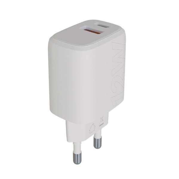 Avax CH312W SPEEDY USB A + USB C töltő adapter 12W White