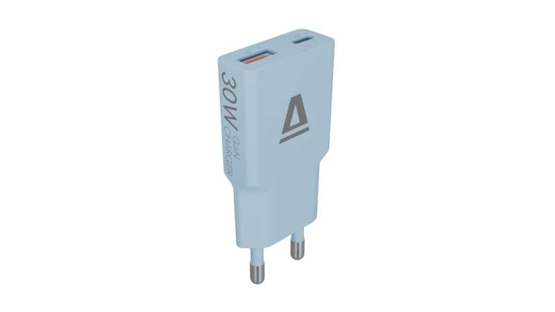 Avax CH641LB NANO SLIM 30W Charger Light Blue