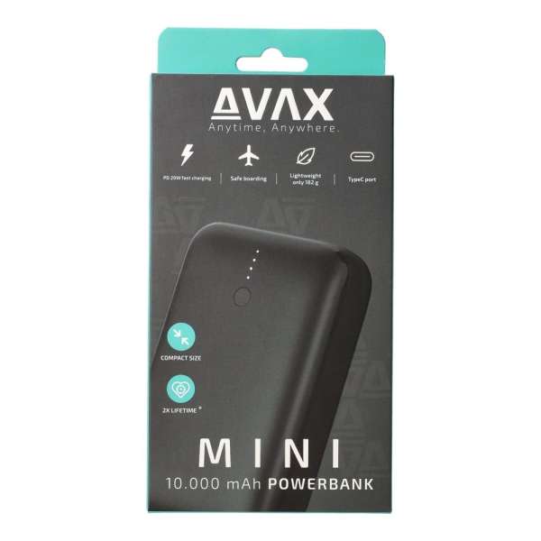 Avax PB105B MINI 10000mAh PowerBank Black