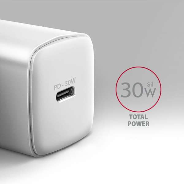 AXAGON ACU-PD30W PD3.0 & QC4+ Wall Charger 30W White