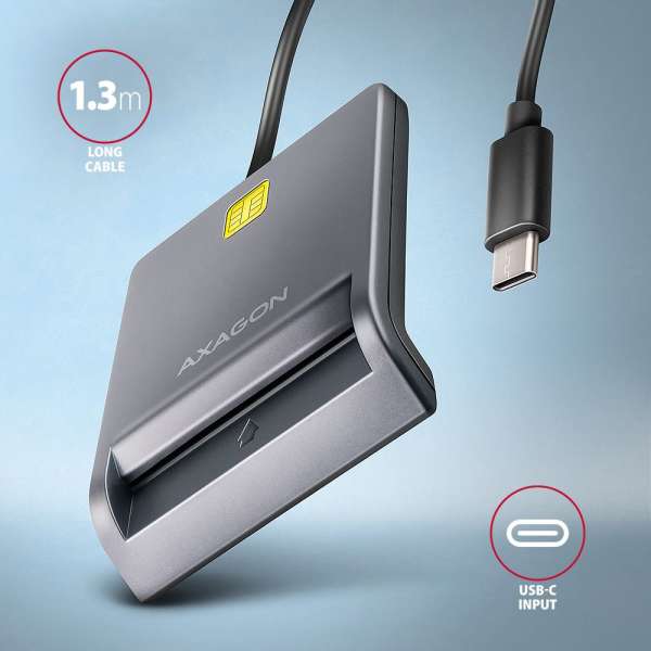 AXAGON CRE-SM3TC Smart Card/ID Card FlatReader