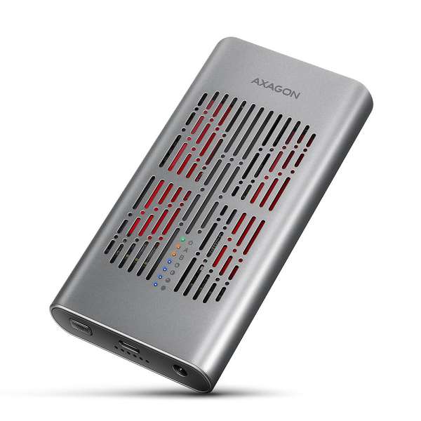 AXAGON EEM2-20GD USB-C 20Gbps Dual M.2 NVMe SSD Clone Mastert Enclosure