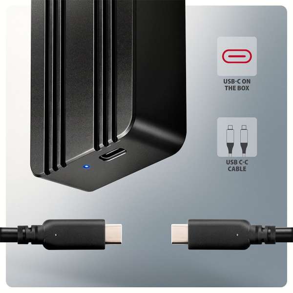 AXAGON EEM2-40G USB-C 40Gbps external enclosure for M.2 NVMe SSD