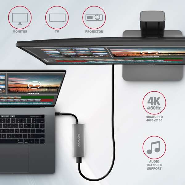 AXAGON HMC-5G21 USB-C 10Gbps SPEEDSTER 5in1 hub