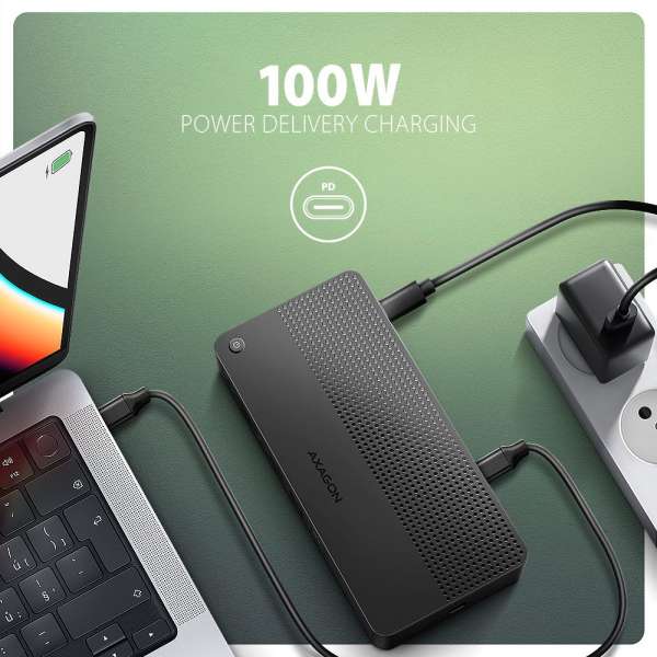 AXAGON HMC-U4 USB4 40Gbps Dual 4K Display 12in1 Dock