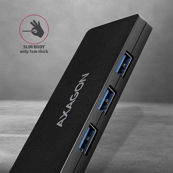 AXAGON HUE-G1A Slim Hub Black