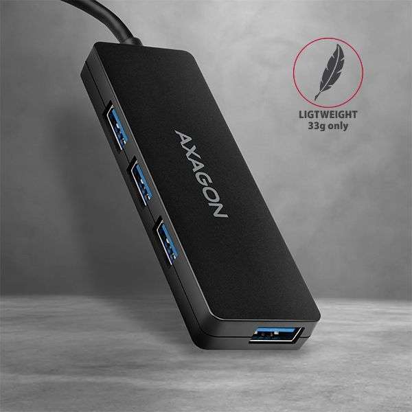AXAGON HUE-G1A Slim Hub Black